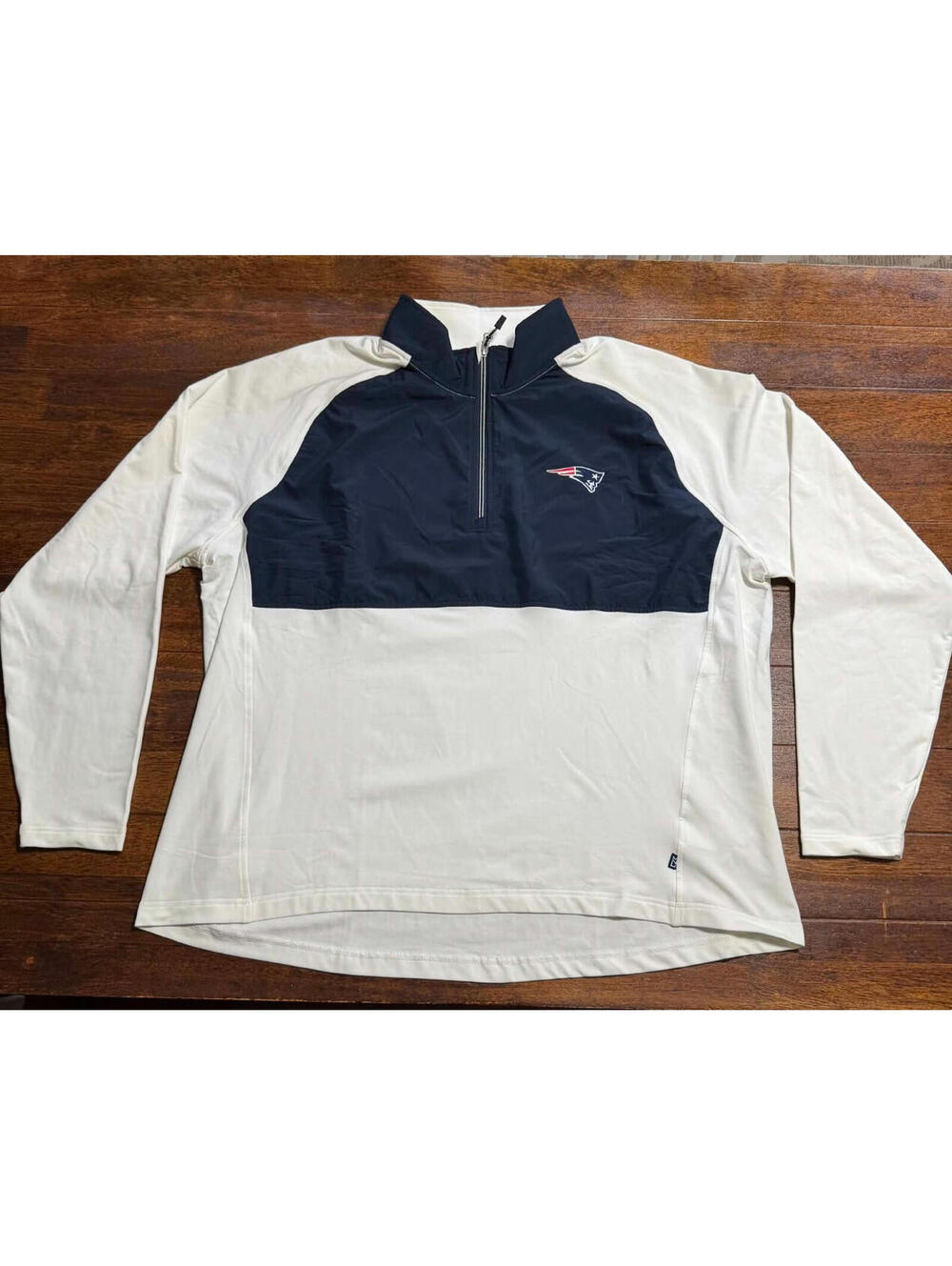 New England Patriots Cutter & Buck 1/4 Zip Pullover Men’s XXL Navy White